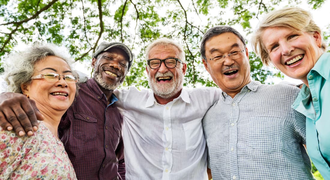 Group of Senior Retirement Discussion Meet up Concept