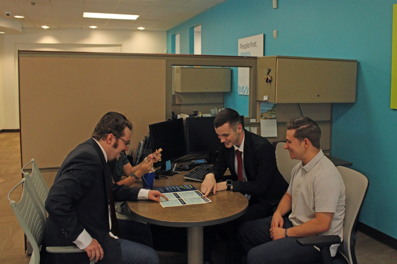 Chartway interns at the South Jordan office