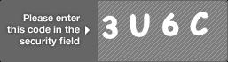 captcha code for visual authentication  number 3 letter U number 6 letter C