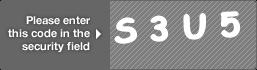 captcha code for visual authentication  letter S number 3 letter U number 5