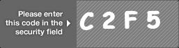 captcha code for visual authentication  letter C number 2 letter F number 5