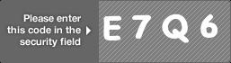 captcha code for visual authentication  letter E number 7 letter Q number 6