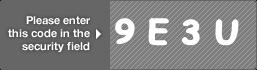 captcha code for visual authentication  number 9 letter E number 3 letter U