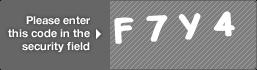 captcha code for visual authentication  letter F number 7 letter Y number 4