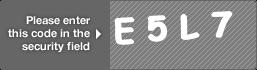 captcha code for visual authentication  letter E number 5 letter L number 7
