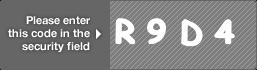 captcha code for visual authentication  letter R number 9 letter D number 4