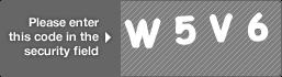captcha code for visual authentication  letter W number 5 letter V number 6