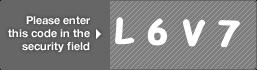 captcha code for visual authentication  letter L number 6 letter V number 7