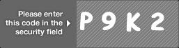 captcha code for visual authentication  letter P number 9 letter K number 2