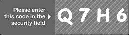 captcha code for visual authentication  letter Q number 7 letter H number 6