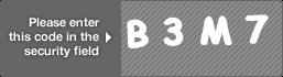 captcha code for visual authentication  letter B number 3 letter M number 7