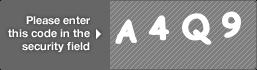 captcha code for visual authentication  letter A number 4 letter Q number 9