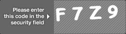 captcha code for visual authentication  letter F number 7 letter Z number 9