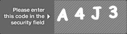 captcha code for visual authentication  letter A number 4 letter J number 3