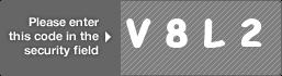 captcha code for visual authentication  letter V number 8 letter L number 2