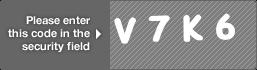 captcha code for visual authentication  letter V number 7 letter K number 6