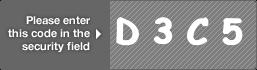 captcha code for visual authentication  letter D number 3 letter C number 5