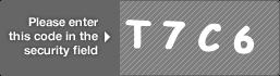 captcha code for visual authentication  letter T number 7 letter C number 6