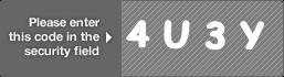 captcha code for visual authentication  number 4 letter U number 3 letter Y