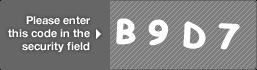captcha code for visual authentication  letter B number 9 letter D number 7