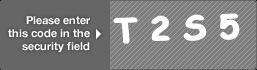 captcha code for visual authentication  letter T number 2 letter S number 5