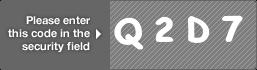 captcha code for visual authentication  letter Q number 2 letter D number 7