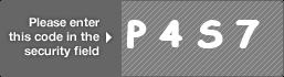 captcha code for visual authentication  letter P number 4 letter S number 7