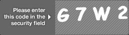 captcha code for visual authentication  letter G number 7 letter W number 2