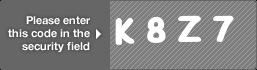 captcha code for visual authentication  letter K number 8 letter Z number 7