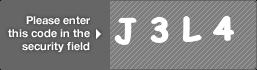 captcha code for visual authentication  letter J number 3 letter L number 4