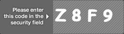 captcha code for visual authentication  letter Z number 8 letter F number 9