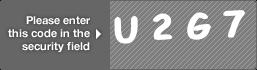 captcha code for visual authentication  letter U number 2 letter G number 7