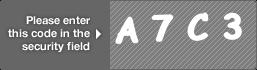 captcha code for visual authentication  letter A number 7 letter C number 3