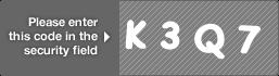 captcha code for visual authentication  letter K number 3 letter Q number 7