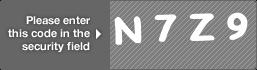 captcha code for visual authentication  letter N number 7 letter Z number 9