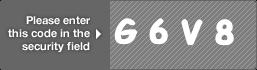 captcha code for visual authentication  letter G number 6 letter V number 8