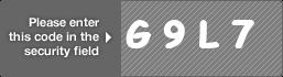 captcha code for visual authentication  letter G number 9 letter L number 7