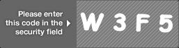 captcha code for visual authentication  letter W number 3 letter F number 5