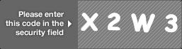 captcha code for visual authentication  letter X number 2 letter W number 3