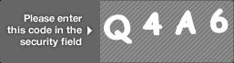 captcha code for visual authentication  letter Q number 4 letter A number 6